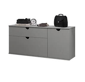 Тумба підвісна 2Д1Ш Ельба шиншила сіра Сокме