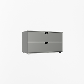 Тумба для взуття 2Ш Ельба шиншила сіра Сокме