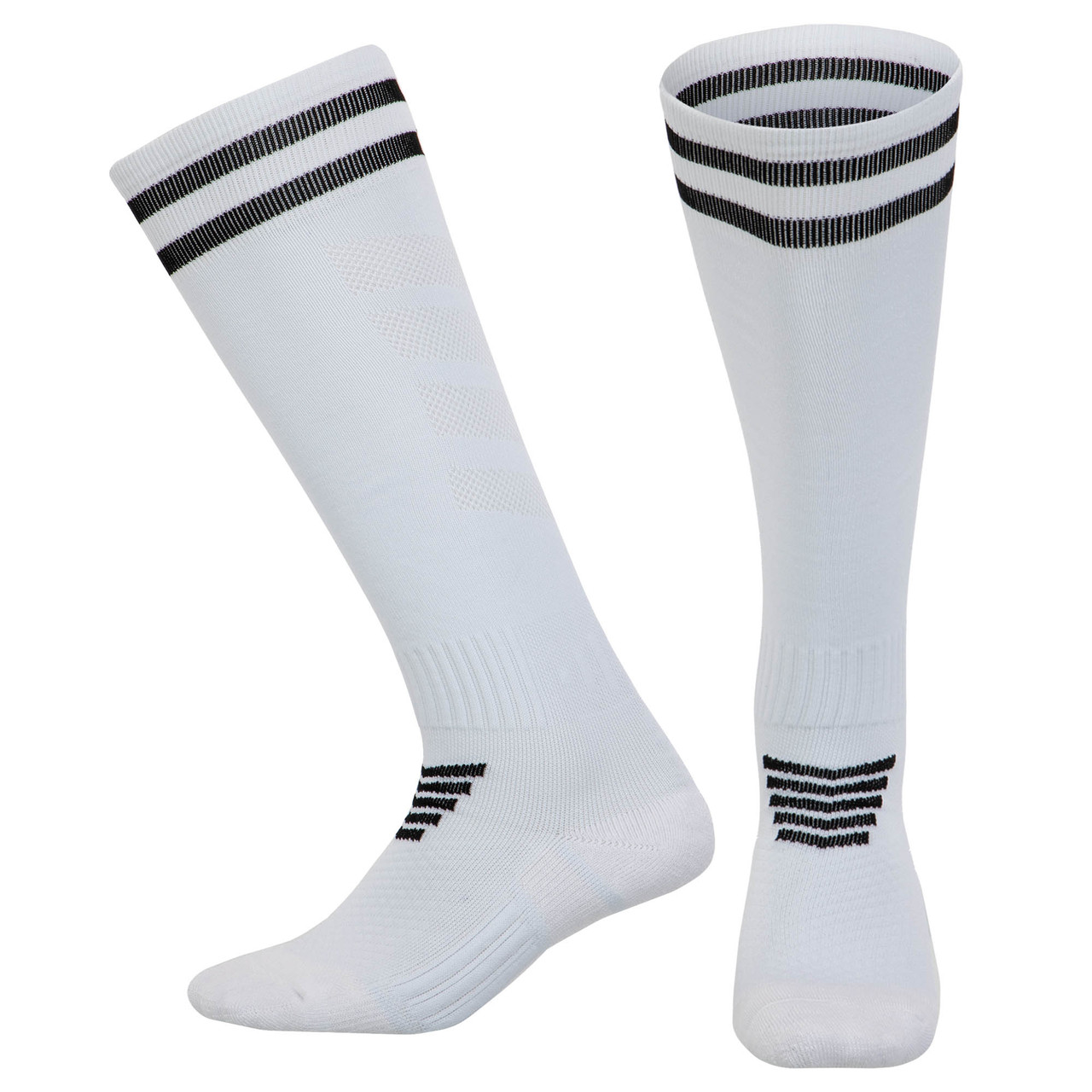 Гетри футбольні юніорські Zelart 621 розмір 34-38 White-Black