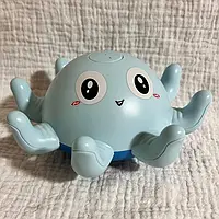 Іграшка для ванни Восьминіг із фонтаном блакитний