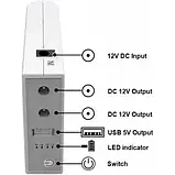 Джерело безперебійного живлення 38Wh WGP для мережевих пристроїв, ДБЖ для роутера безперебійник UPS 10400mAh, фото 6