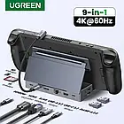Ugreen CM800 9 в 1 Док-станція для Steam Deck/ROG Ally iOS Android, фото 2