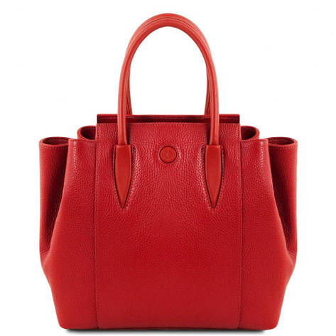 Жіноча сумка з італійської шкіри від Tuscany TL141727 Tulipan (Lipstick Red), фото 1