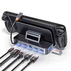 Baseus GamerX 6 Ports USB-C Док-станція для Steam Deck