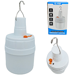 Кемпінговий ліхтар з гачком 30W, від USB CL-V50 / Акумуляторна лампа / Ліхтарик акумуляторний