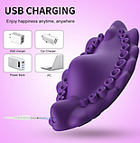 Кліторальний вібратор у трусики, жіночий мінівібратор, стимулятор клітора з вібрацією, Інтимні іграшки, фото 7