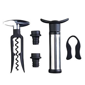 Набір аксесуарів для відкорковування вина 5 предметів Bergner Master Pro MOULIS OENOLOGY BGMP-5104