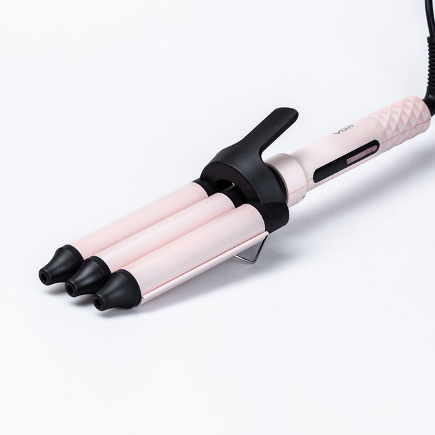 Керамічна плойка для волосся три хвилі VGR V-593 діаметр 26 мм