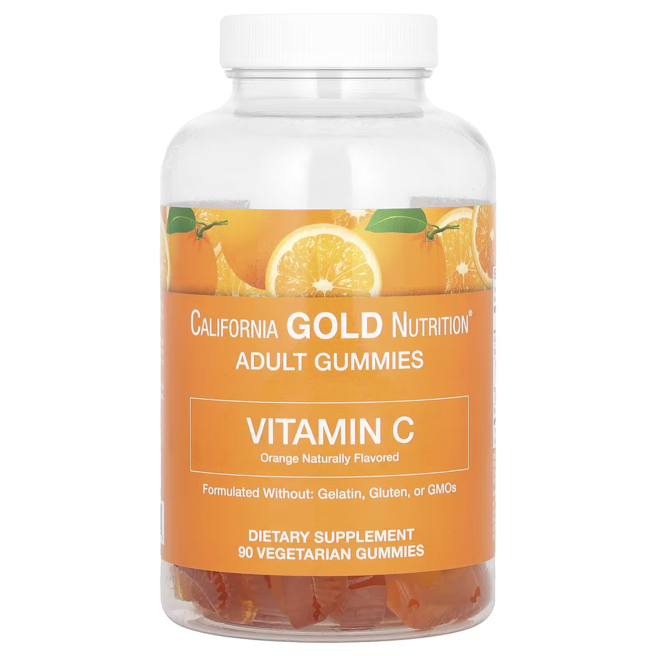 California Gold Nutrition Vitamin C 90 Gummies (Orange)