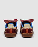 Жіночі кросівки Adidas Nylon Samba x Wales Bonner Brown, фото 3