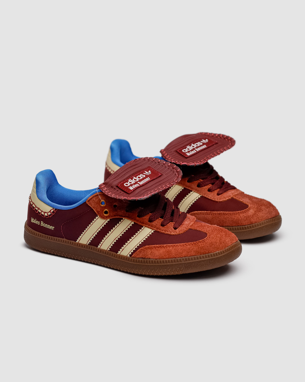 Жіночі кросівки Adidas Nylon Samba x Wales Bonner Brown, фото 1