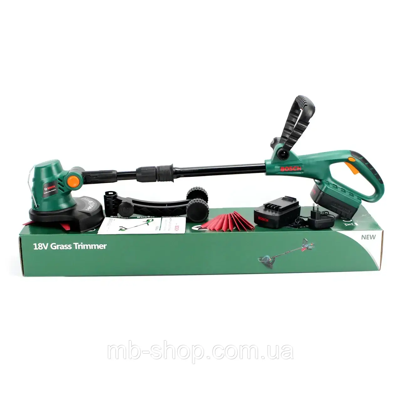 Акумуляторний триммер Bosch   EasyGrassCut 18-230-Le (18V, 2.5AH)