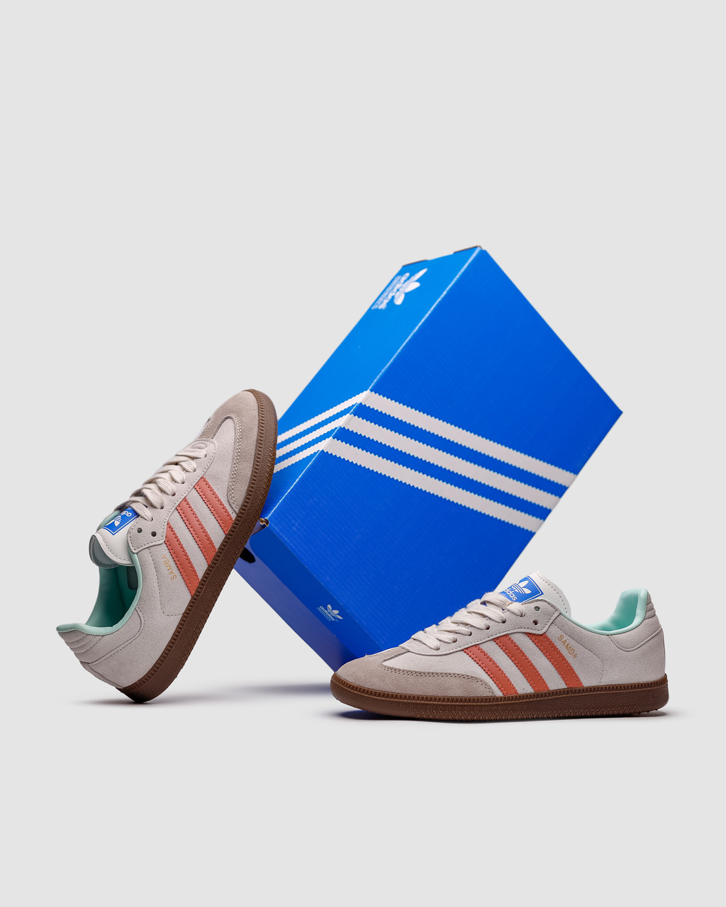 Жіночі кросівки Adidas Samba Super Low Suede 'Grey Peach', фото 1