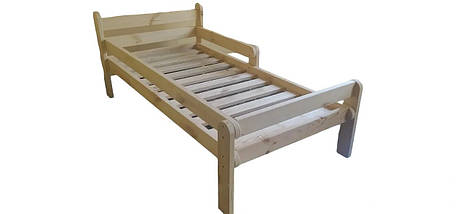 Ліжко з натурального дерева для дітей і дорослих Франкусик, різні кольори, фото 3