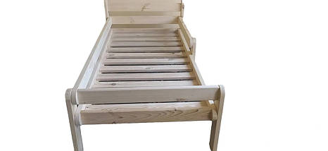 Ліжко з натурального дерева для дітей і дорослих Франкусик, різні кольори, фото 4