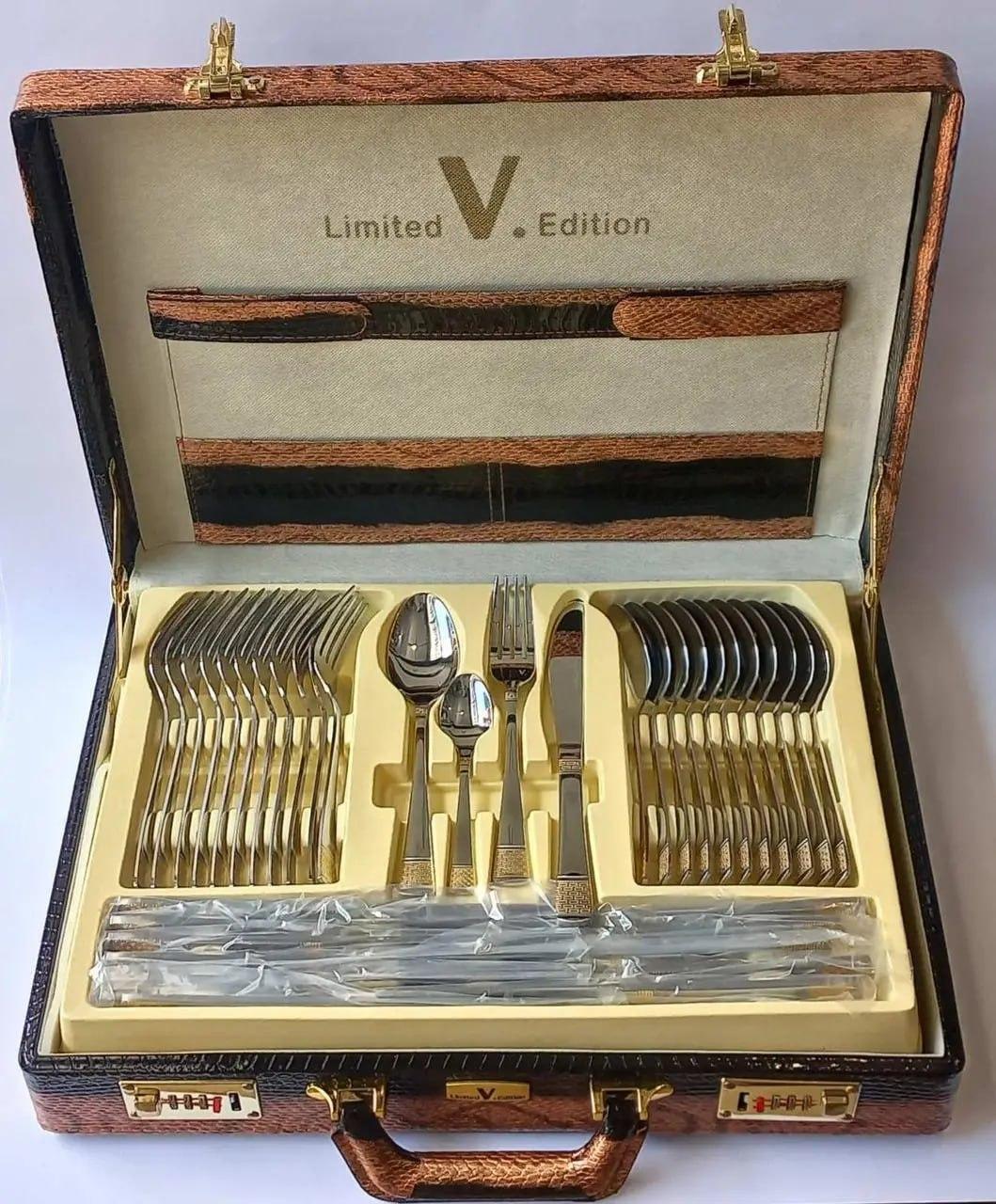 Набір столових приборів 72 предмети Limited Edition LV-1004 набір кухонного приладдя в кейсі