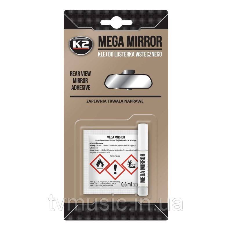 Клей для дзеркала заднього виду K2 Mega Mirror 6 мл (B110N)