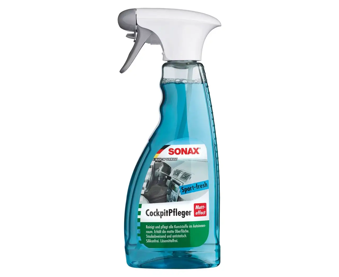 

Полироль-очиститель пластика Sonax 357241 Sport-fresh матовый в спрее 500мл