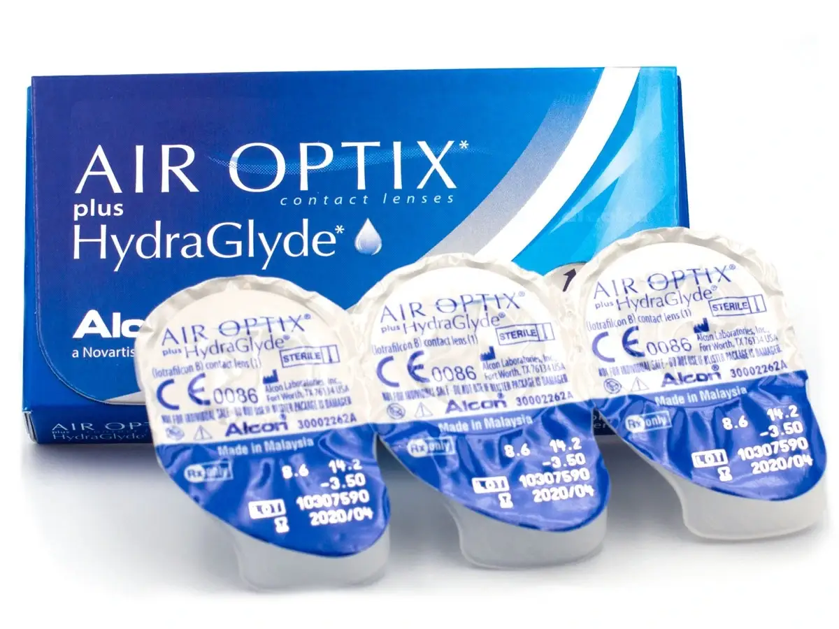 

Air Optix plus HydraGlyde 3шт. Контактные линзы на 1 місяць