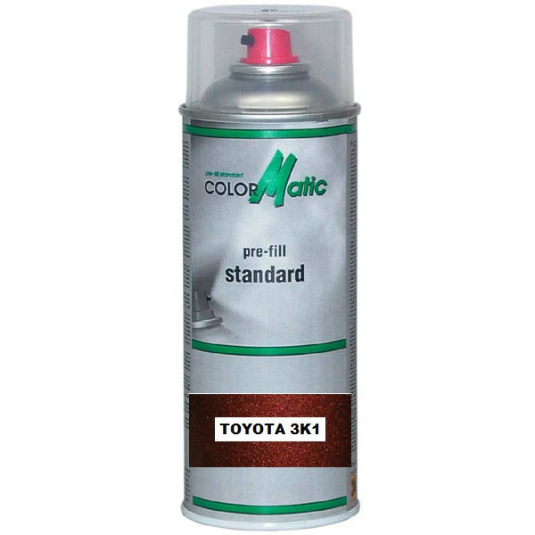 

Аэрозольная автокраска металлик TOYOTA 3K1 Mobihel, Красный