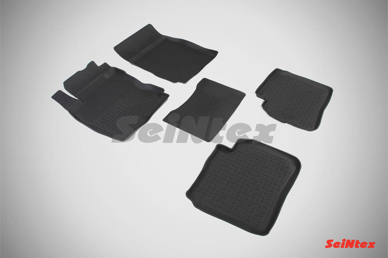 

Коврики Nissan Note 2005-2014 резиновые, кт 5шт Seintex 81922, Черный