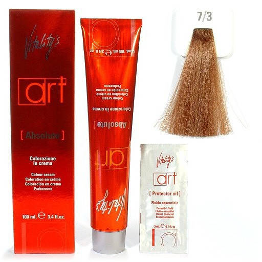 

7/3 Золотистий блондин Vitality's Art Absolute Фарба для волосся з масляним коктейлем 100 мл