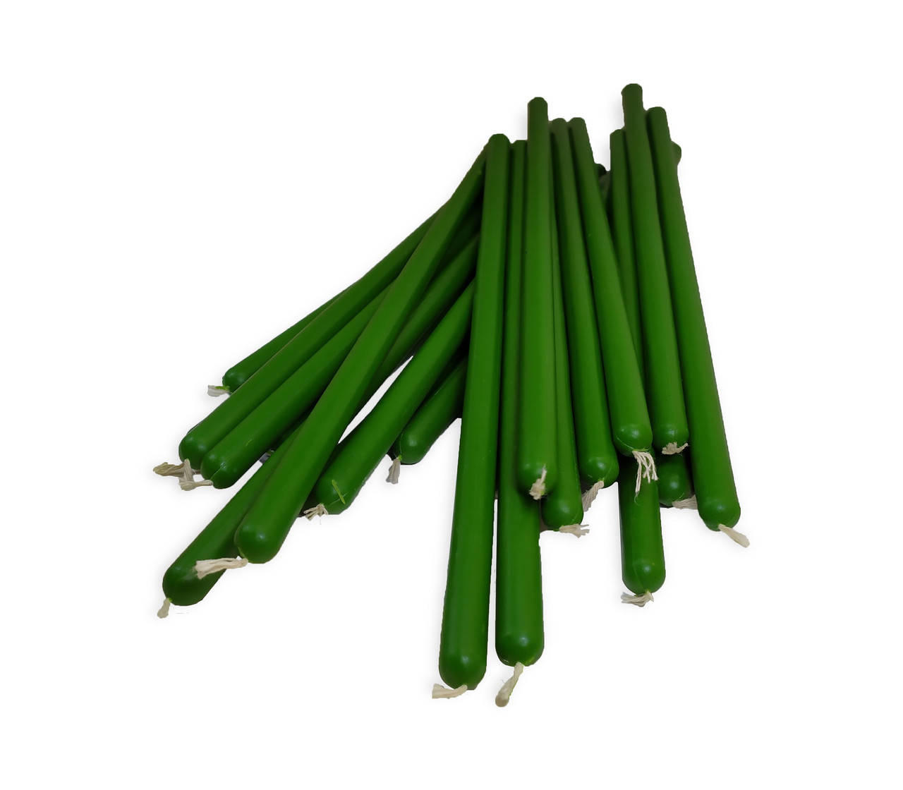 

Зеленые восковые свечи 26см, Зелёный