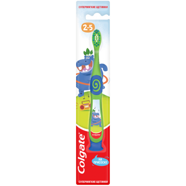 

Зубная щетка детская Colgate для детей 2-5 лет для бережной чистки