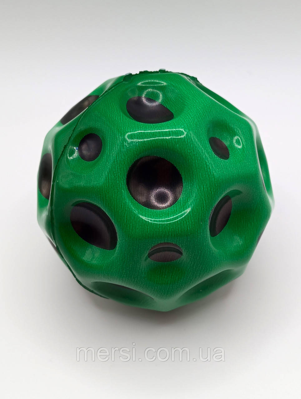 Стрибаючий м'яч зелений антистрес sky ball gravity мун болл стрибунець антигравітаційний м'ячик