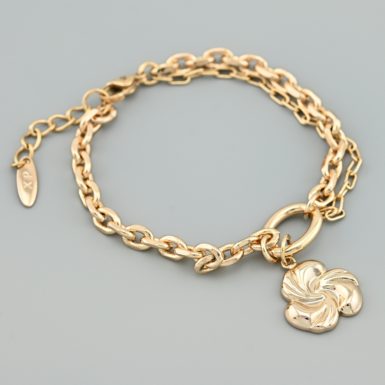 Браслет Арія 45551 ширина 5 мм позолота 18К довжина 17+2, фото 1