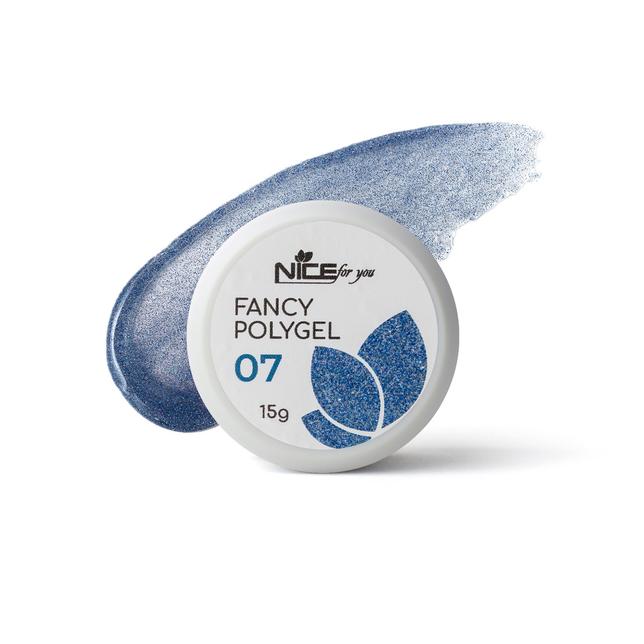 Світловідбивний полігель Nice for you Fancy polygel №7 Fantastic navy 15 г