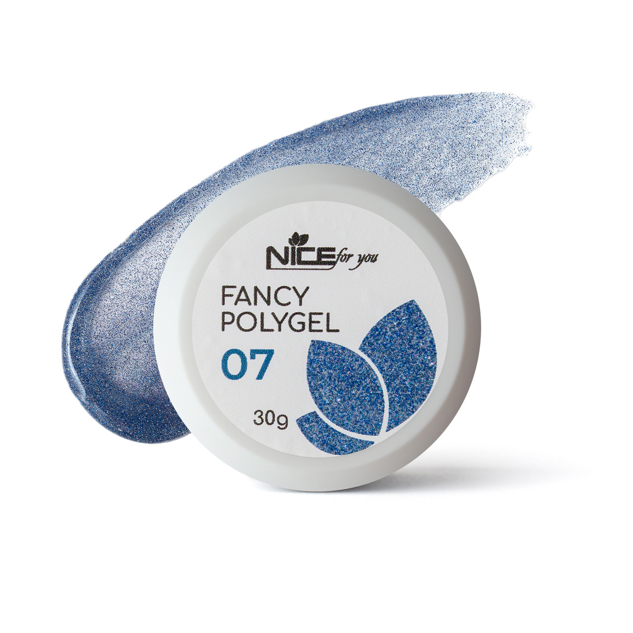 Світловідбивний полігель Nice for you Fancy polygel №7 Fantastic navy 30 г