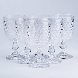 Набір келихів для вина 6 штук винні келихи скляні