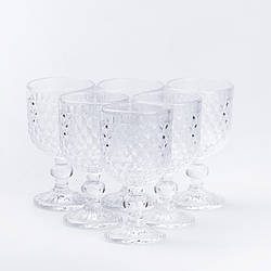 Келихи для червоного вина 6 штук фужер келих на низькій ніжці