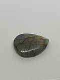 Лабрадор кабашон камінь без оправи 35*25*7 мм. натуральний лабрадор Індія, фото 2