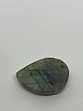 Лабрадор кабашон камінь без оправи 35*25*7 мм. натуральний лабрадор Індія, фото 4
