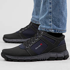 Черевики чоловічі зимові з прошитою підошвою чорні (ЛБ 18)