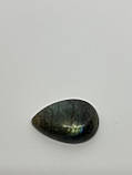 Лабрадор кабашон камінь без оправи 29*20*8 мм. натуральний лабрадор Індія, фото 4