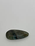 Лабрадор кабашон камінь без оправи 35*18*7 мм. натуральний лабрадор Індія, фото 5