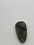 Лабрадор кабашон камінь без оправи 35*18*7 мм. натуральний лабрадор Індія, фото 2