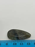 Лабрадор кабашон камінь без оправи 35*18*7 мм. натуральний лабрадор Індія, фото 6