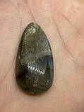 Лабрадор кабашон камінь без оправи 35*18*7 мм. натуральний лабрадор Індія, фото 7