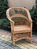 Крісло плетене з лози. Арт: 1344, фото 8