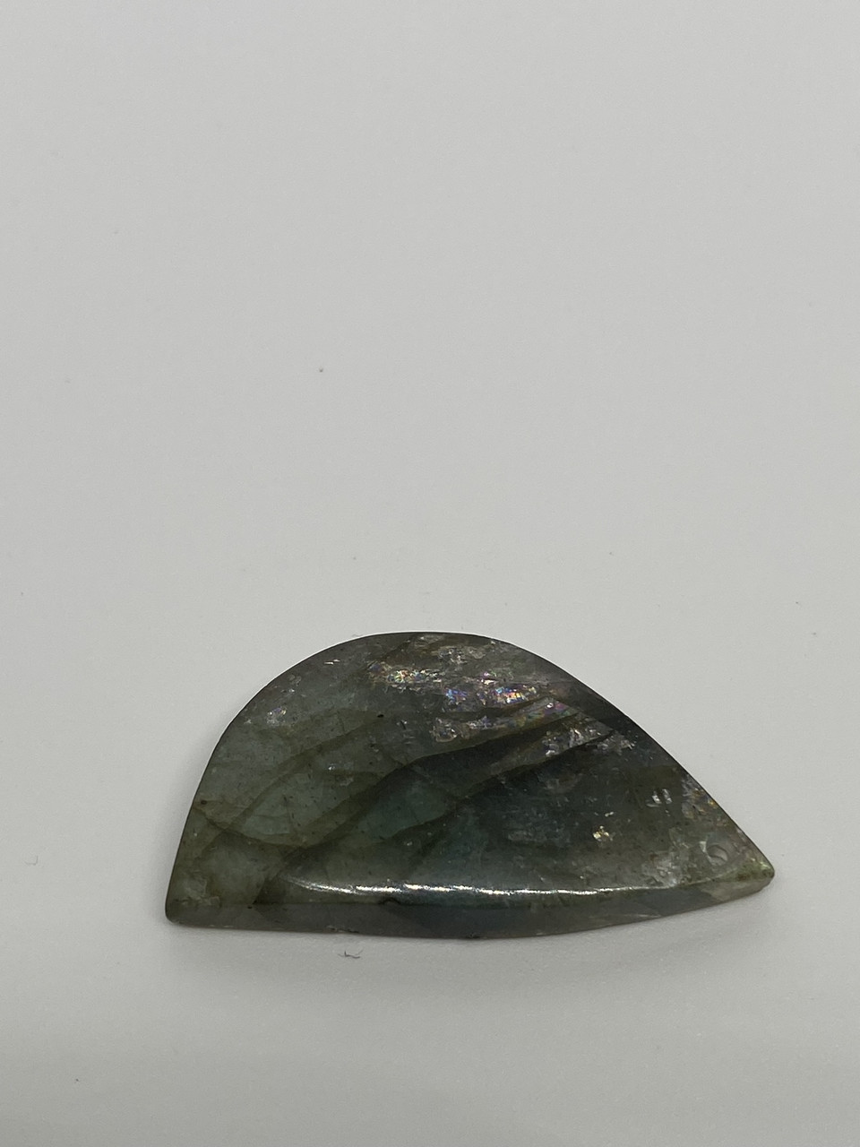Лабрадор кабашон камінь без оправи 33*18*5 мм. натуральний лабрадор Індія, фото 1