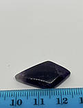 Аметист кулон із каменем аметист-кабішон натуральний камінь. 25*14*4 мм. Індія!, фото 5
