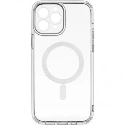 Силіконовий чохол MagSafe Full Camera для Apple iPhone 13 Pro Max (Прозорий)