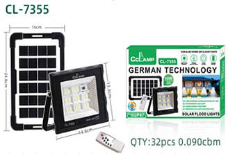 Ліхтар для кемпінгу Cclamp CL-7355, сонячна панель