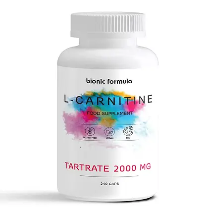 Л - карнітин тартрат ( l-carnitine) 2000 мг. bionic nutrition 240, фото 3