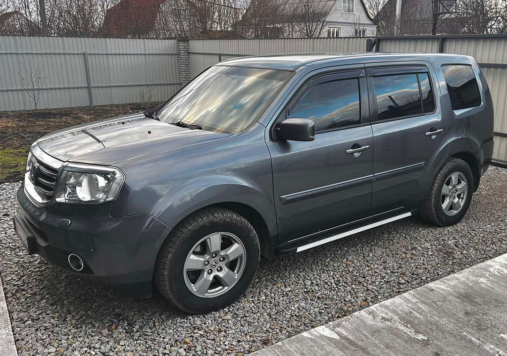 Бокові пороги Honda Pilot 2008-2015 Maya V1 brr022+my1173