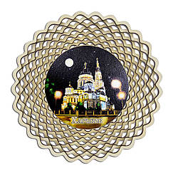 Дерев'яна сухарниця С2 "Харків: Схвалювальний собор нічний"